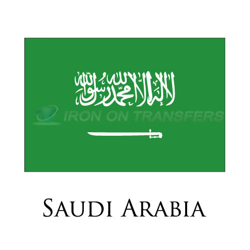 Saudi Arabia flag Iron-on Stickers (Heat Transfers)NO.1974